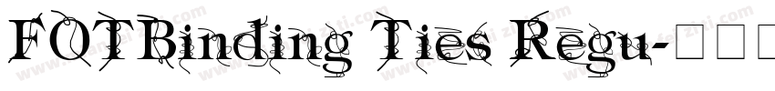 FOTBinding Ties Regu字体转换